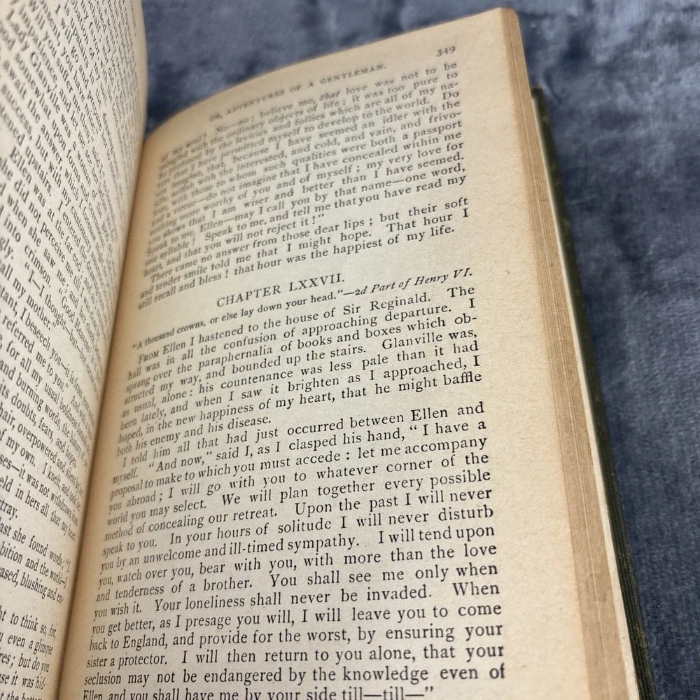 Pelham Or Adventures Of a Gentleman by The Right‎ Hon. Lord Lytton 1848 Edition